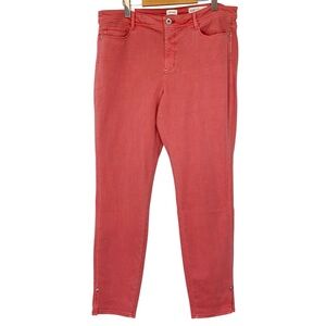J. Jill Jeans Womens 16 TALL Slim Ankle Salmon Pink Orange